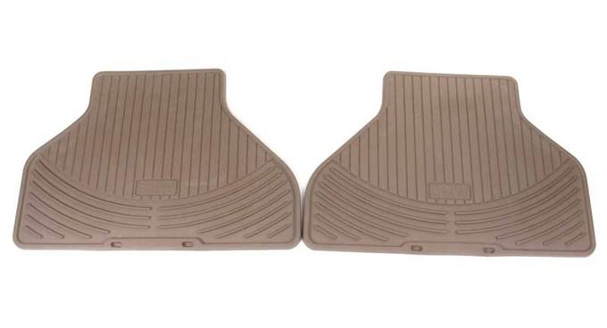 BMW Floor Mat Set - Rear (All-Weather) (Beige) 82112318674